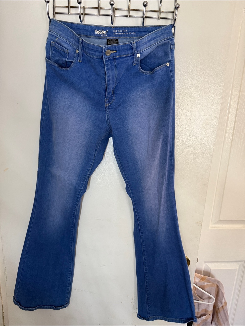 Windsor Mid Blue High-Rise Flare Jeans